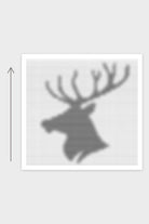 Kissen King Of Wild - Hirsch: Strickschrift als grobe Vorschau, gestrickt von unten nach oben