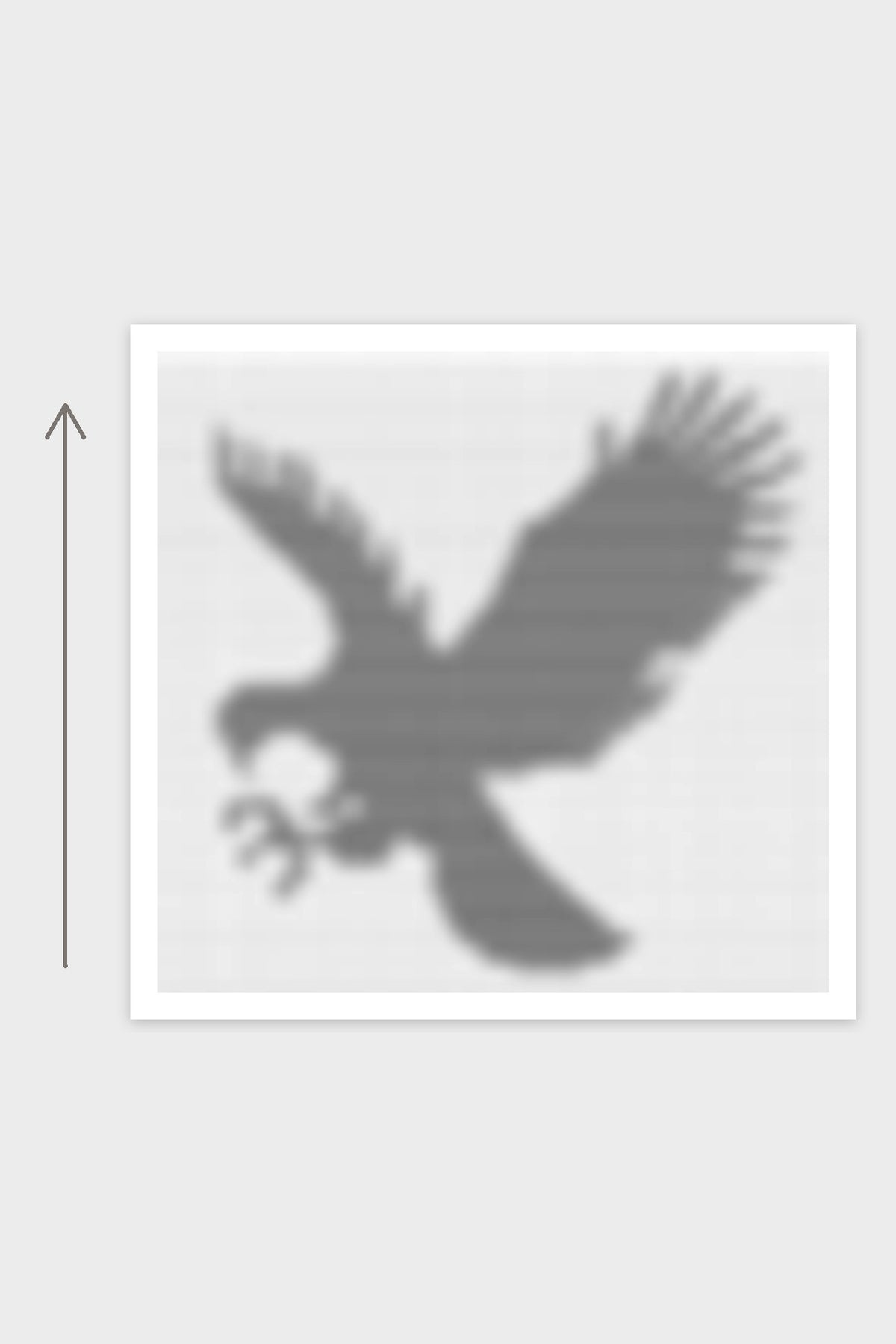 Kissen Stormclaw - Adler: Strickschrift als grobe Vorschau, gestrickt von unten nach oben
