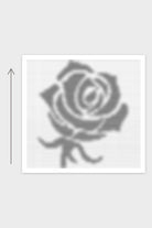 Kissen Thorned Embrace - Rose: Strickschrift als grobe Vorschau, gestrickt von unten nach oben
