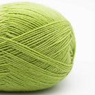 Kremke Edelweiss Classic 4fach 100g non-superwash, Farbe 414 Frühlingsgrün: 75 % Wolle, 25 % Polyester