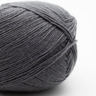 Kremke Edelweiss Classic 4fach 100g non-superwash, Farbe 425 Dunkelgrau: 75 % Wolle, 25 % Polyester