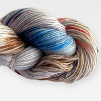 Manos del Uruguay Alegria, Farbe 9064 Saturno: 75 % Schurwolle, 25 % Polyamid