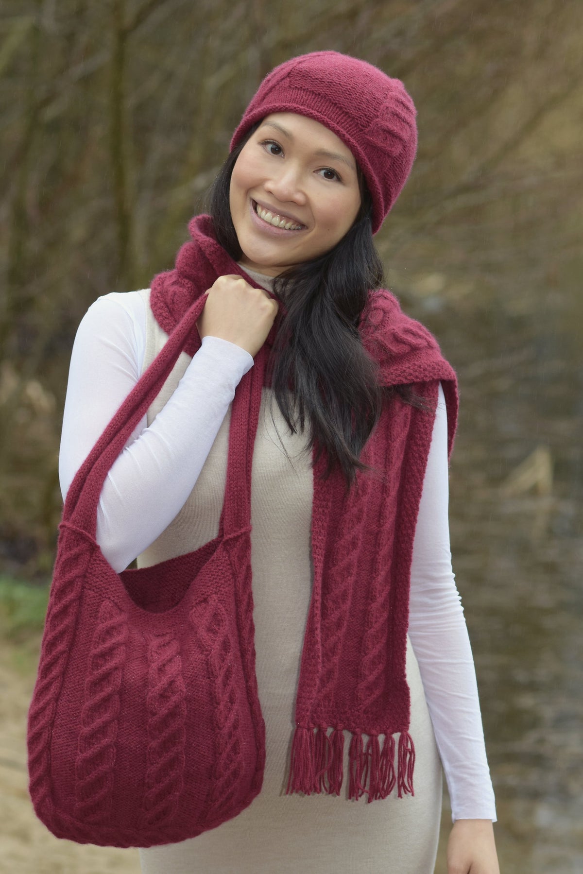 Mützen Set Tara, Strickmodell in einer weiteren Ansicht