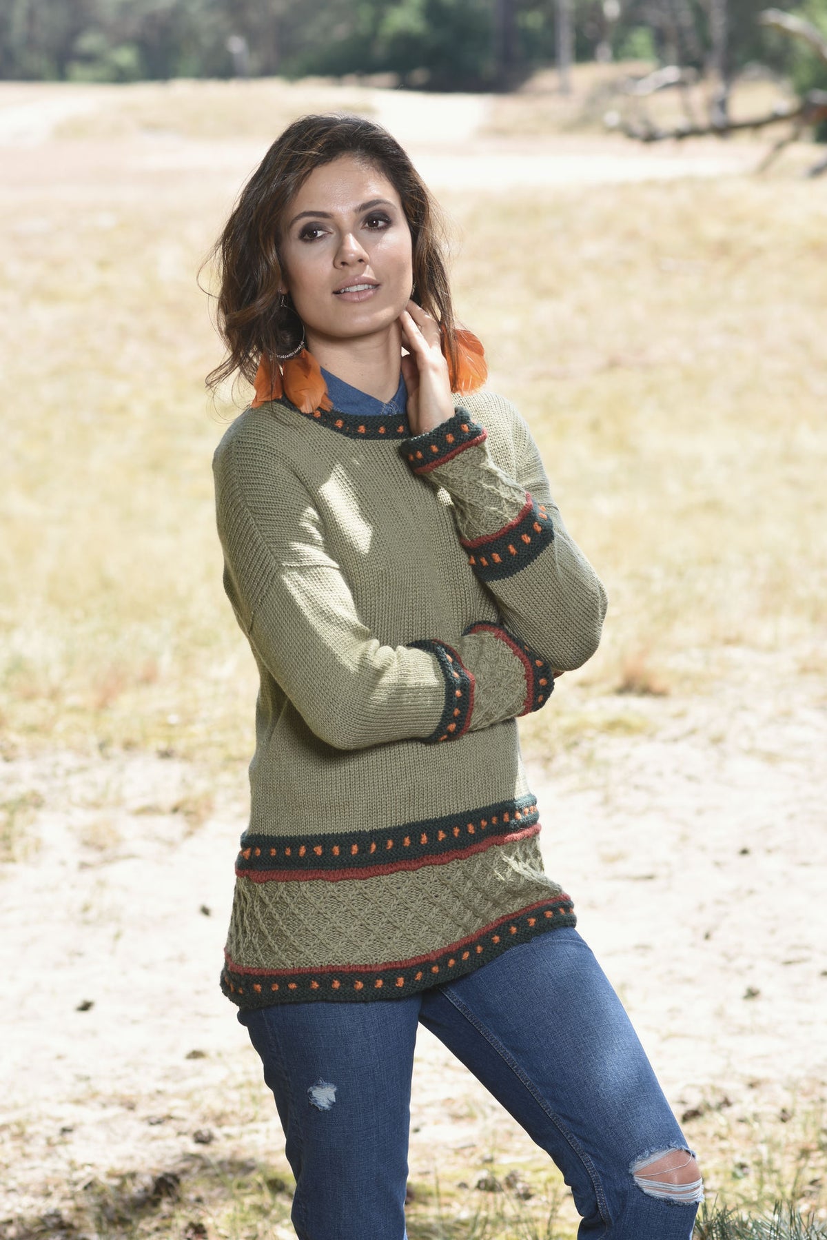 Pullover Alberta, Strickmodell in einer weiteren Ansicht