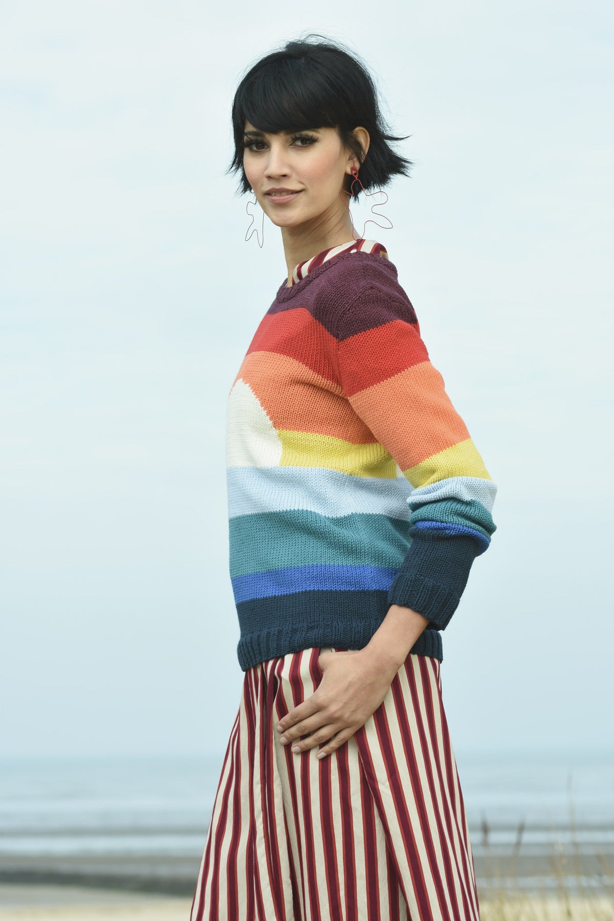 Pullover Franka, Strickmodell in einer weiteren Ansicht