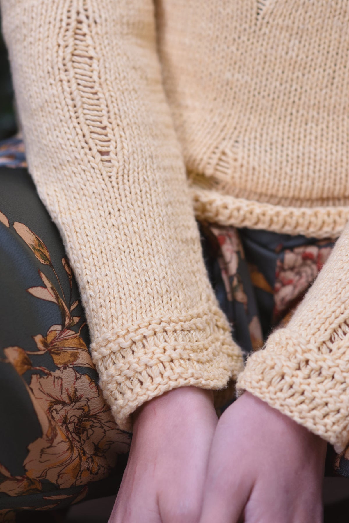 Pullover Gwyneth, Detail des Strickmusters