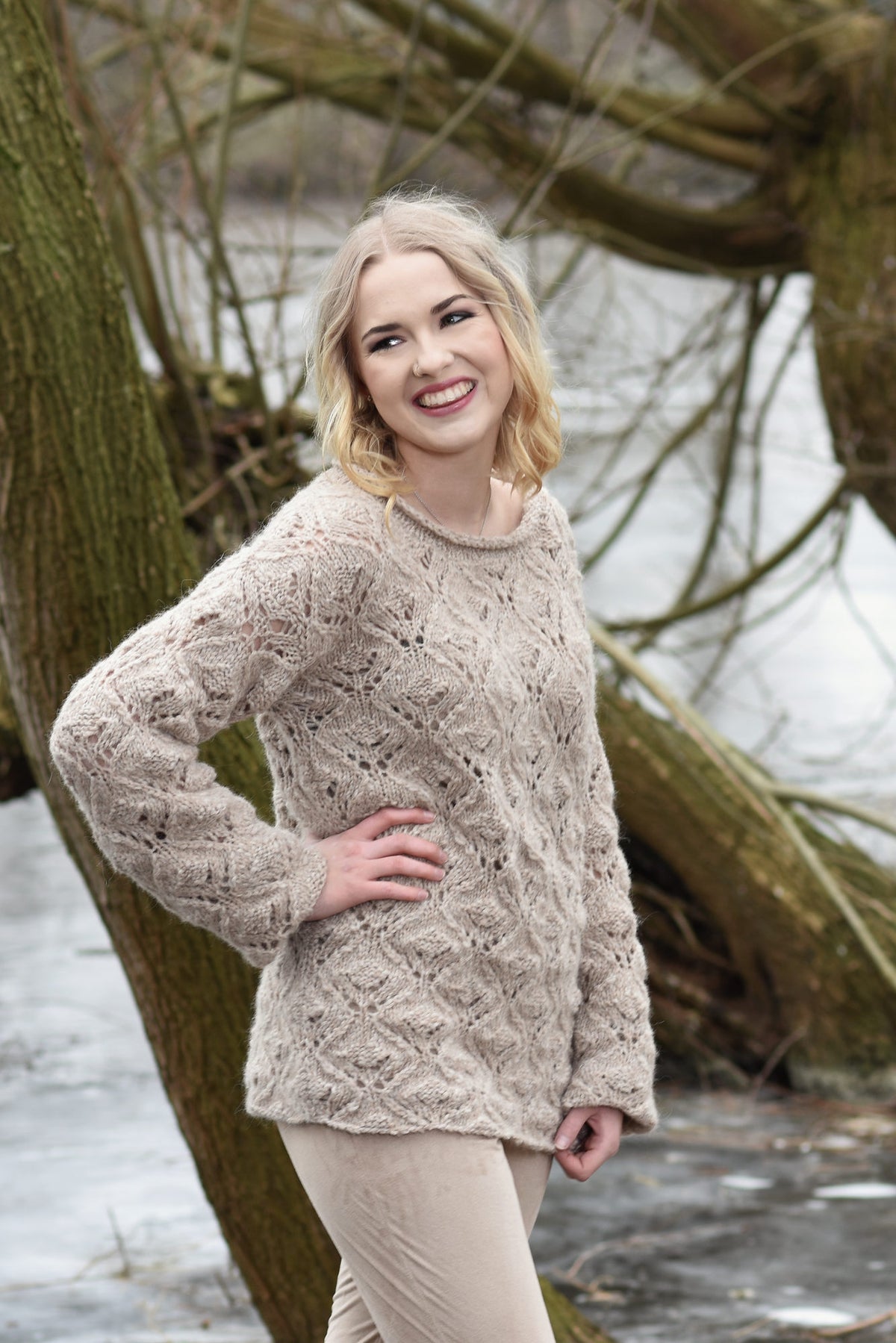 Pullover Sigurd, Strickmodell in einer weiteren Ansicht