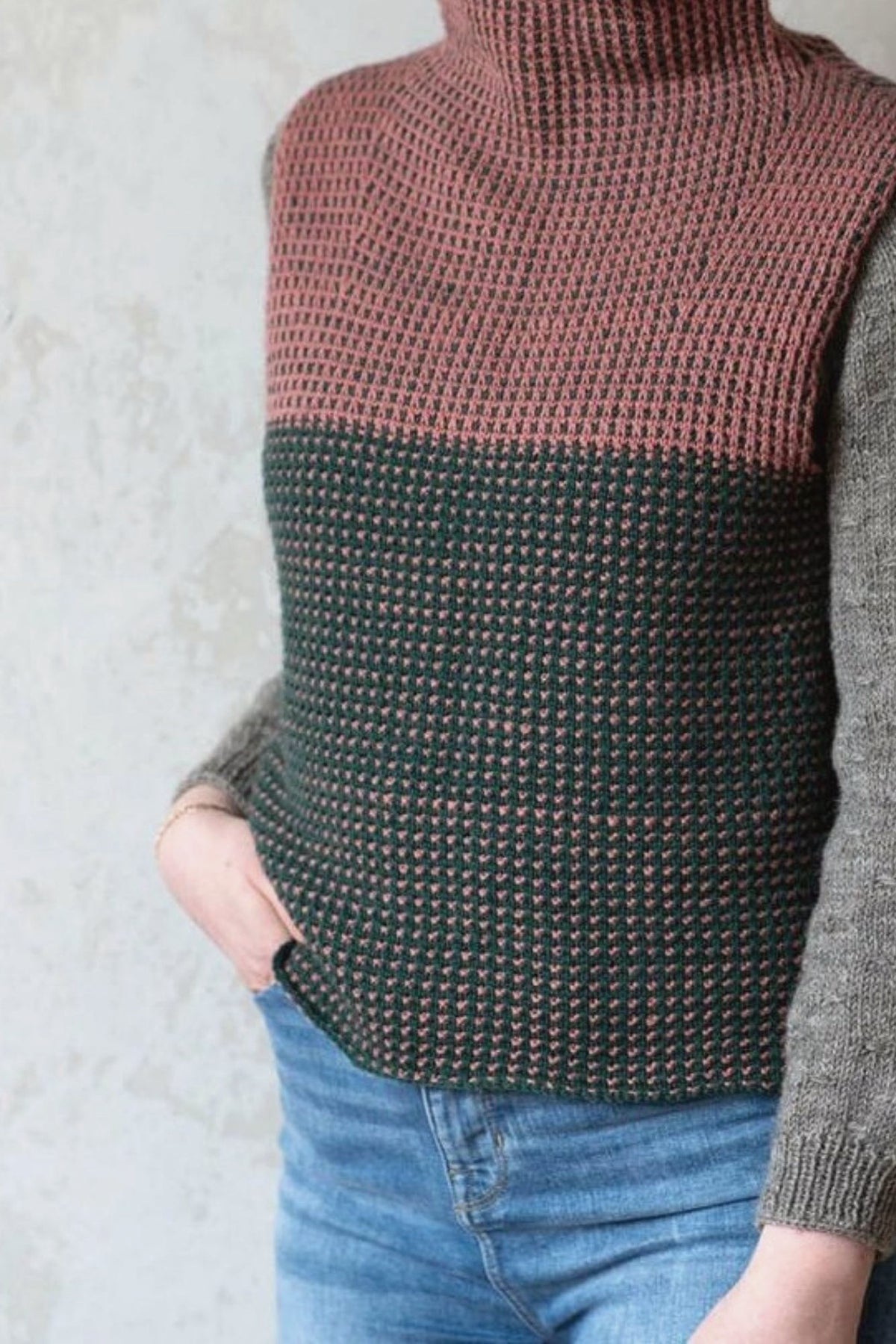 Pullunder On My Radio, Strickmodell in einer weiteren Ansicht