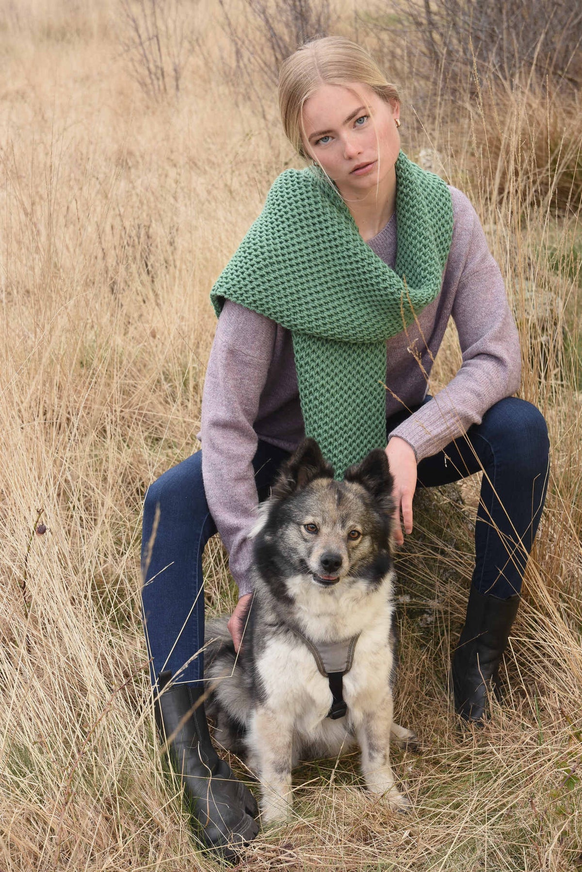Schal Bonnie, Strickmodell in einer weiteren Ansicht