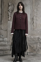 Strickset Jacke Carmilla: Strickanleitung und Wolle Amano Puna Light Babyalpaka, von unten gestrickt mit Strukturmuster