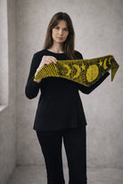 Strickset Nickituch Eclipse: Strickanleitung und Wolle Kremke The Merry Merino 140, Schattenstrick-Nickituch
