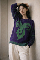 Strickset Pullover Aries: Strickanleitung und Wolle Kremke The Merry Merino 140, Schattenstrick-Pullover