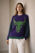 Strickset Pullover Taurus: Strickanleitung und Wolle Kremke The Merry Merino 140, Schattenstrick-Pullover