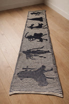 Strickset Schal Fireforged: Strickanleitung und Wolle Kremke The Merry Merino 140, Schattenstrick-Schal