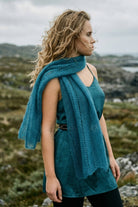 Strickset Tuch Krebs: Strickanleitung und Wolle Silky Kid von Kremke