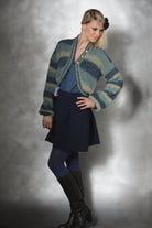 Bolero Zora, Strickanleitung im Lochmuster, von unten gestrickt, aus Mirasol Paqu Pura