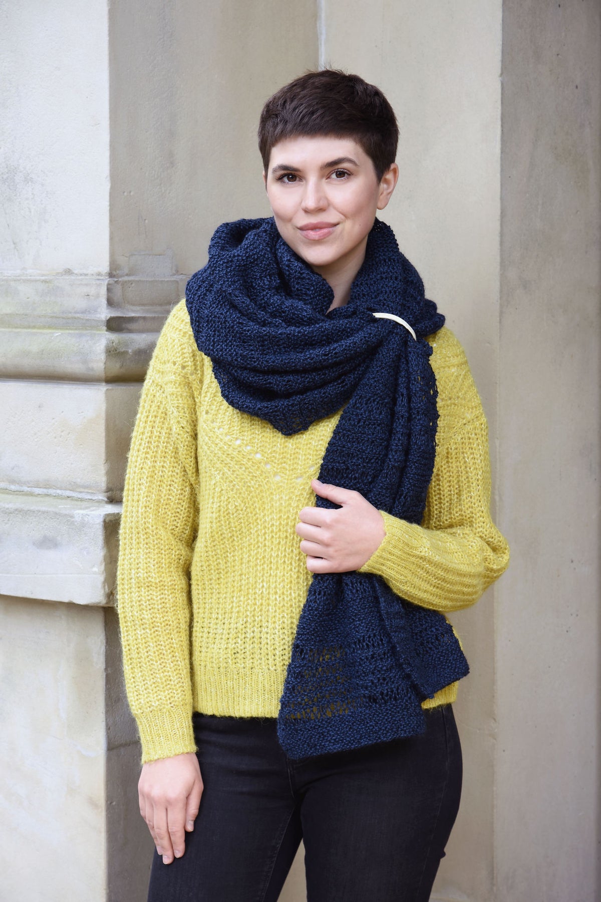 Tuch Arika, Strickmodell in einer weiteren Ansicht