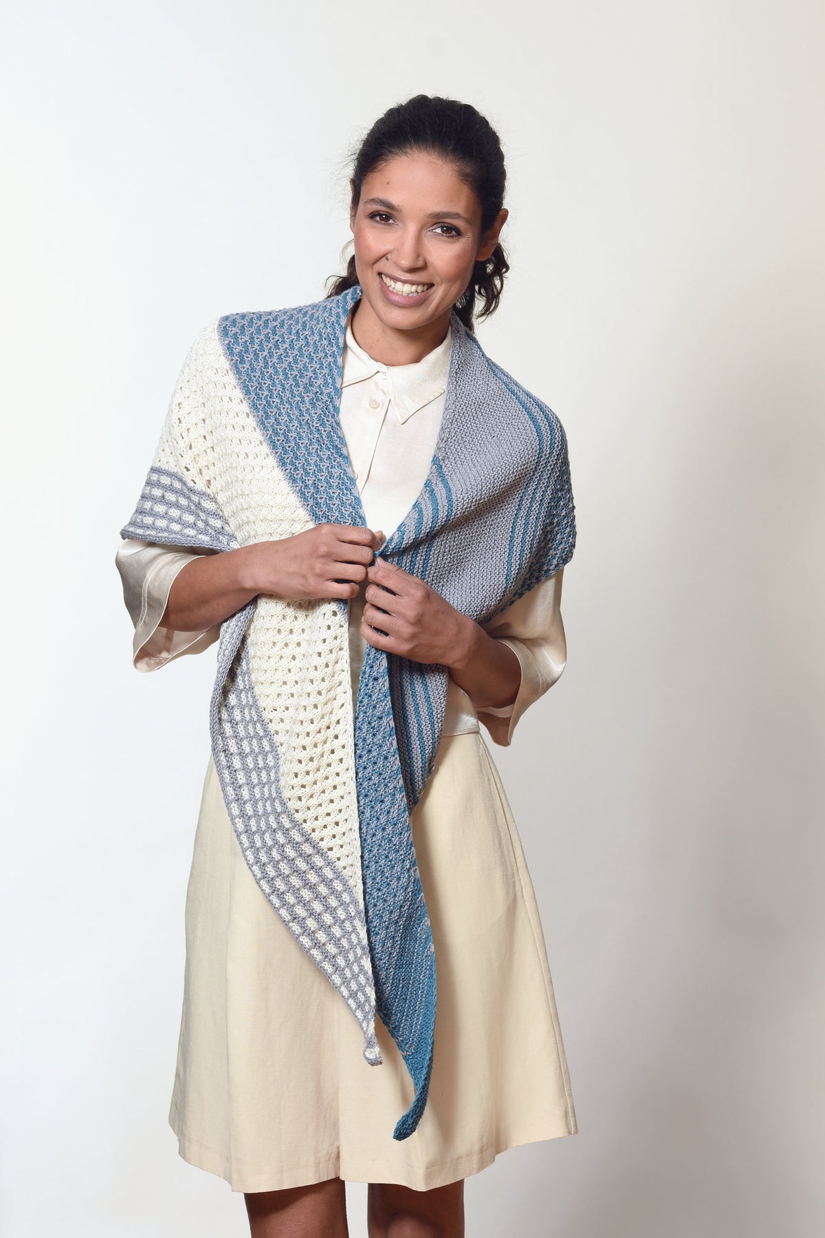 Tuch Ballad, Strickmodell in einer weiteren Ansicht