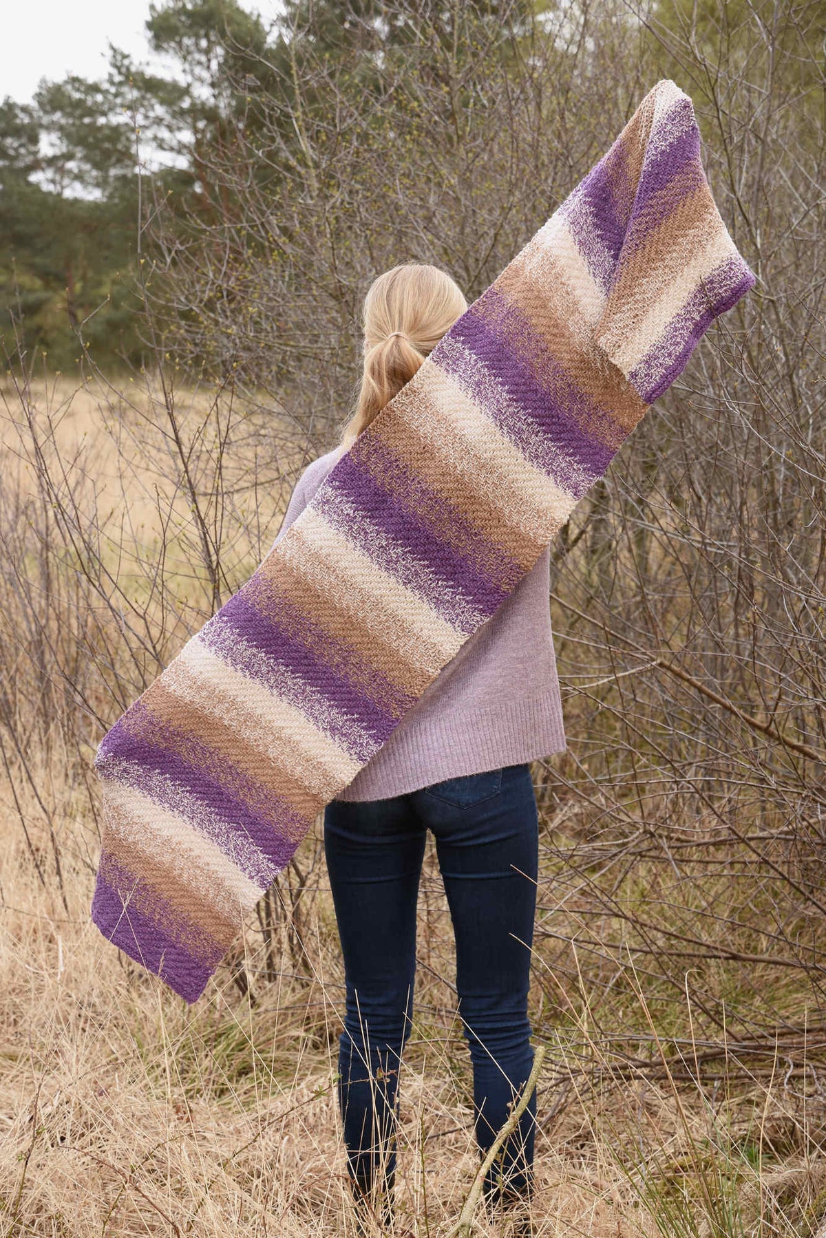 Tuch Janey, Strickmodell in einer weiteren Ansicht