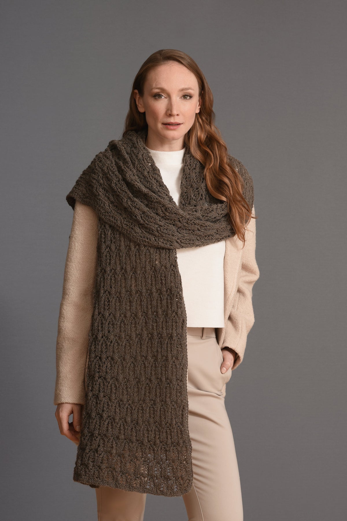 Tuch Jinelli, Strickmodell in einer weiteren Ansicht