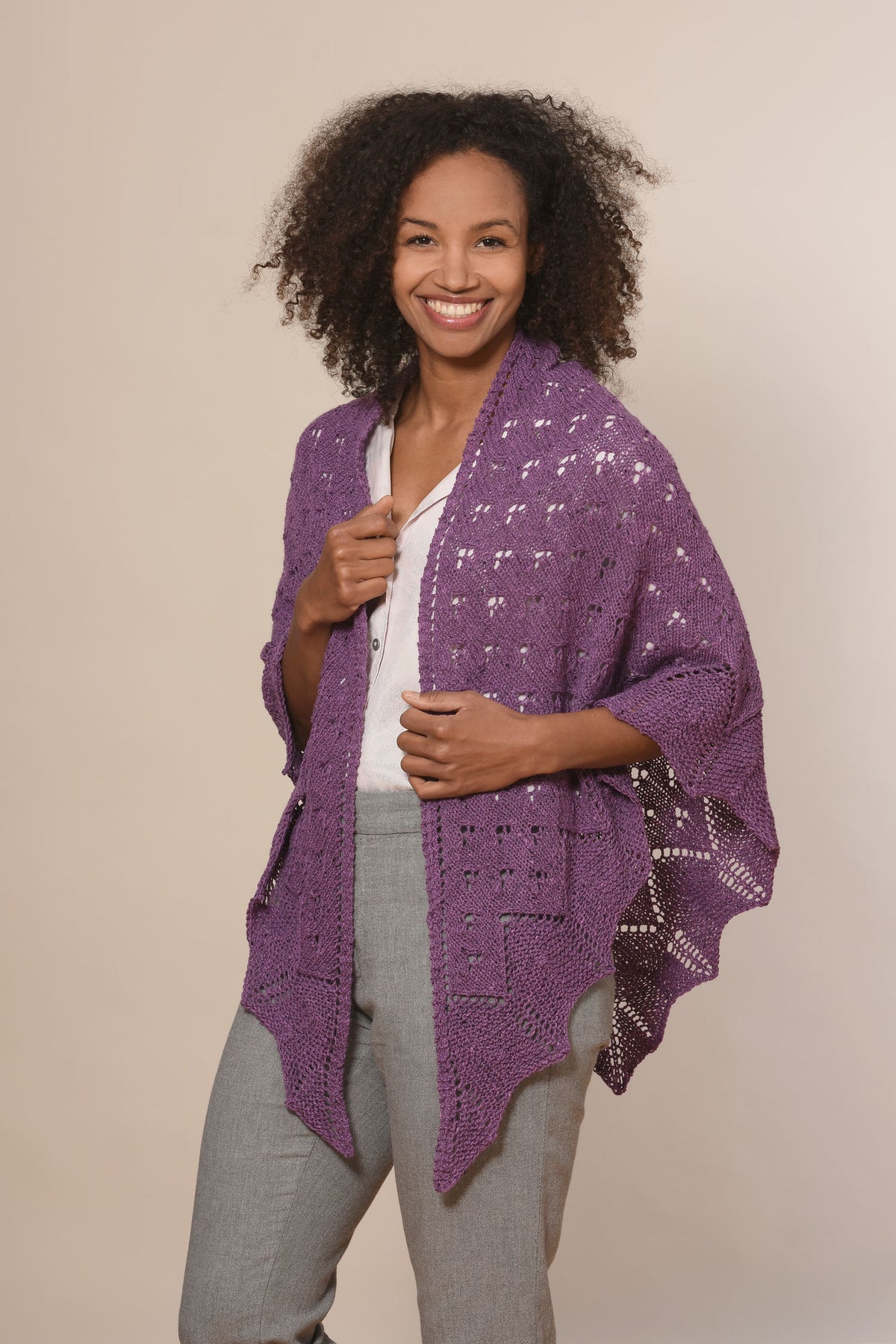 Tuch Saskia, Strickmodell in einer weiteren Ansicht