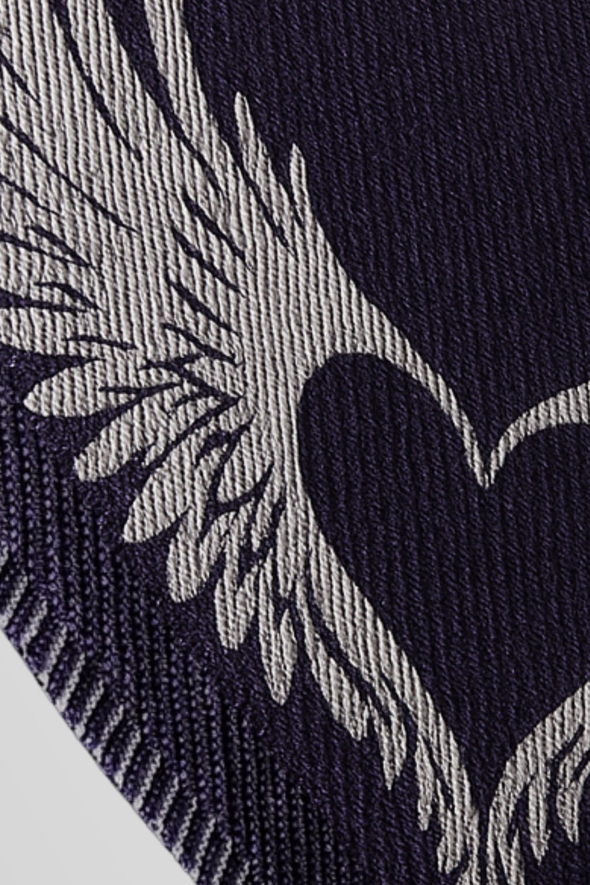 Tuch True Devotion - Herz & Flügel, Detail